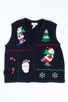 Black Ugly Christmas Vest 54993