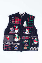 Black Ugly Christmas Vest 55004