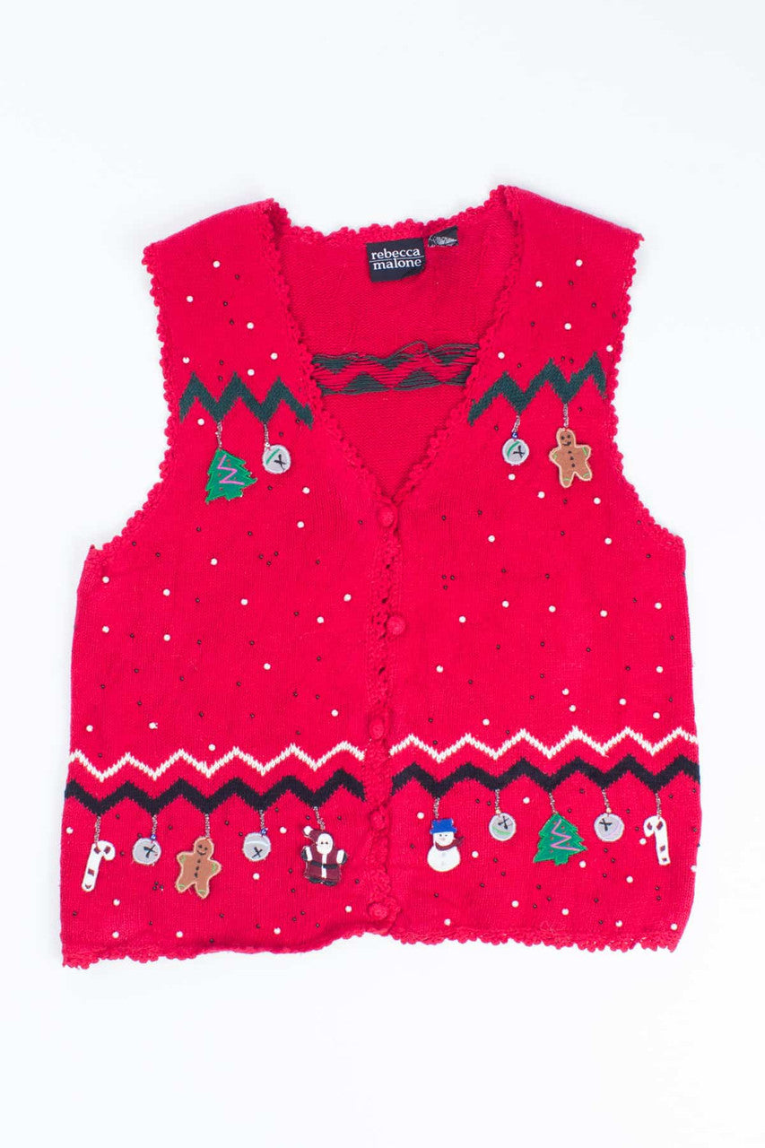 Red Ugly Christmas Vest 55014
