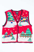 Red Ugly Christmas Vest 55046