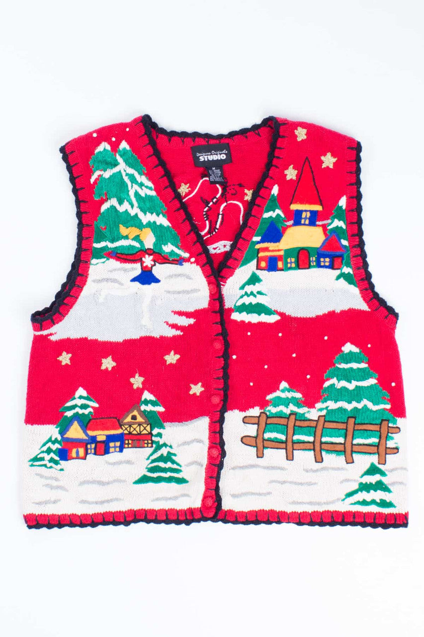 Red Ugly Christmas Vest 55046