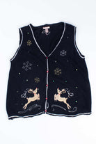 Black Ugly Christmas Cardigan 55063