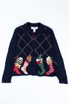 Black Ugly Christmas Cardigan 55064