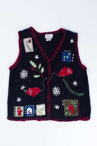 Black Ugly Christmas Vest 55073