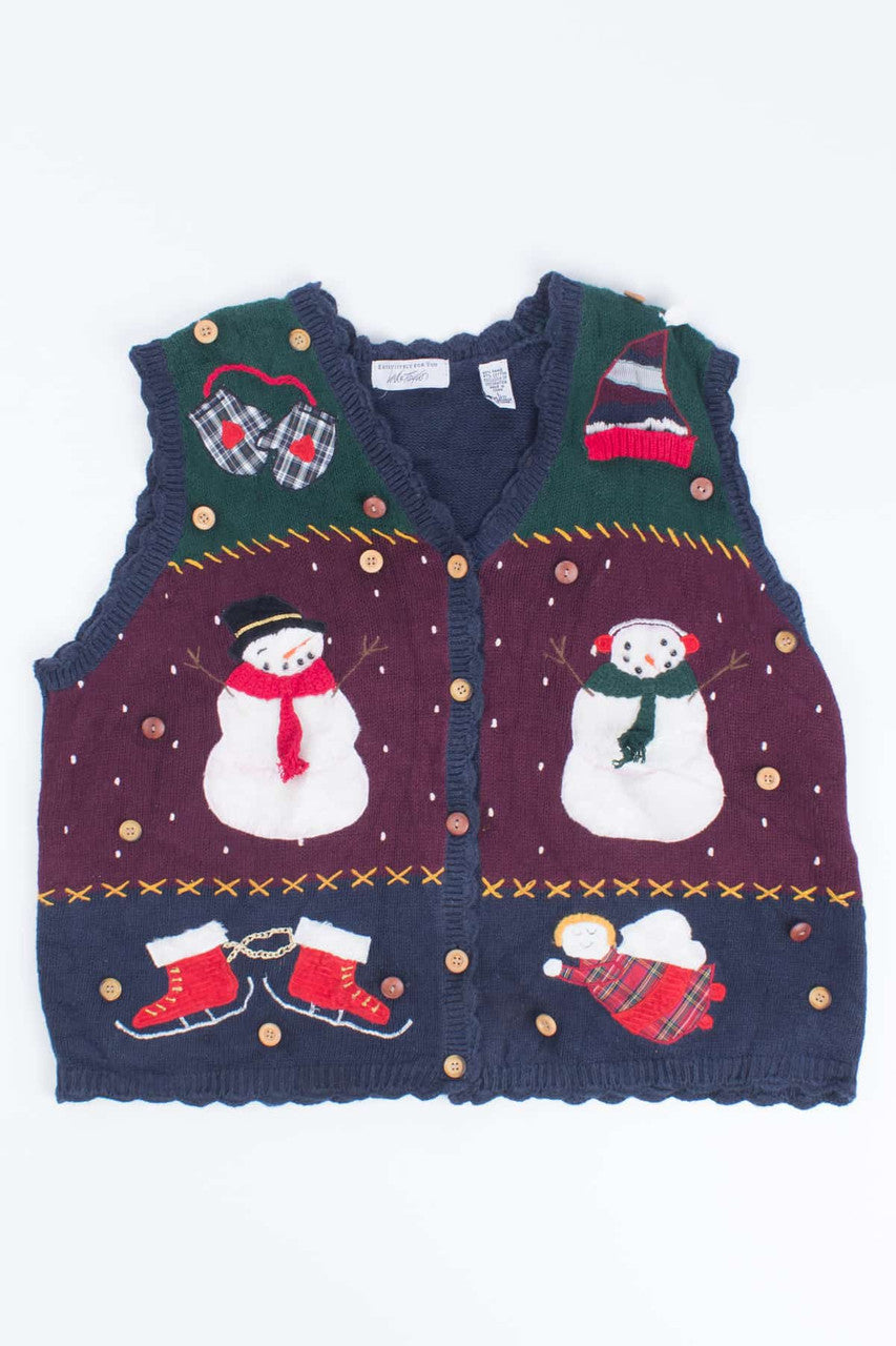 Multicolor Ugly Christmas Vest 55084
