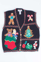 Black Ugly Christmas Vest 55111
