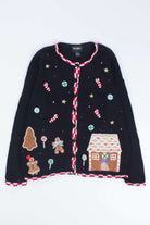 Black Ugly Christmas Cardigan 55135
