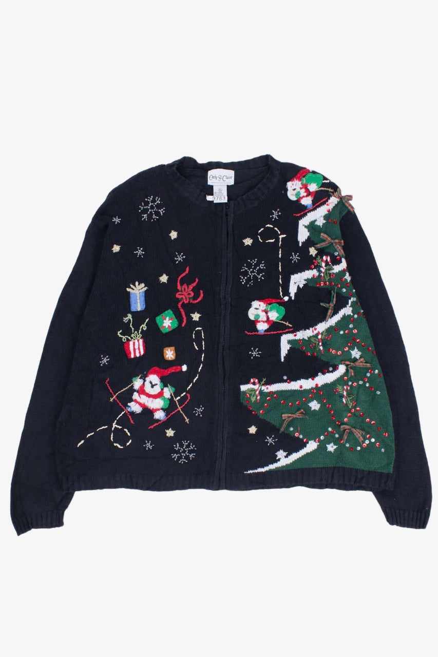Black Ugly Christmas Cardigan 55136