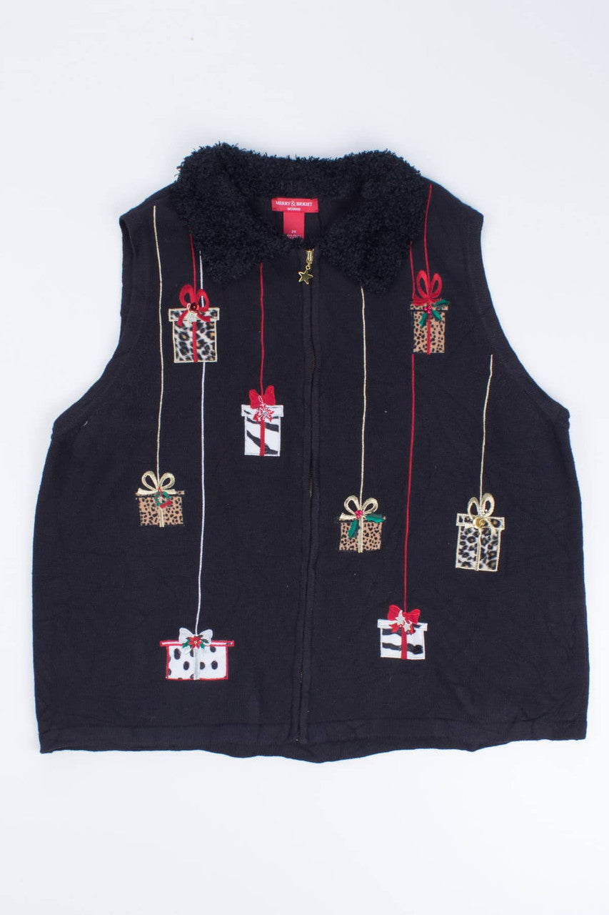 Black Ugly Christmas Vest 55212
