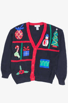 Black Ugly Christmas Cardigan 55234
