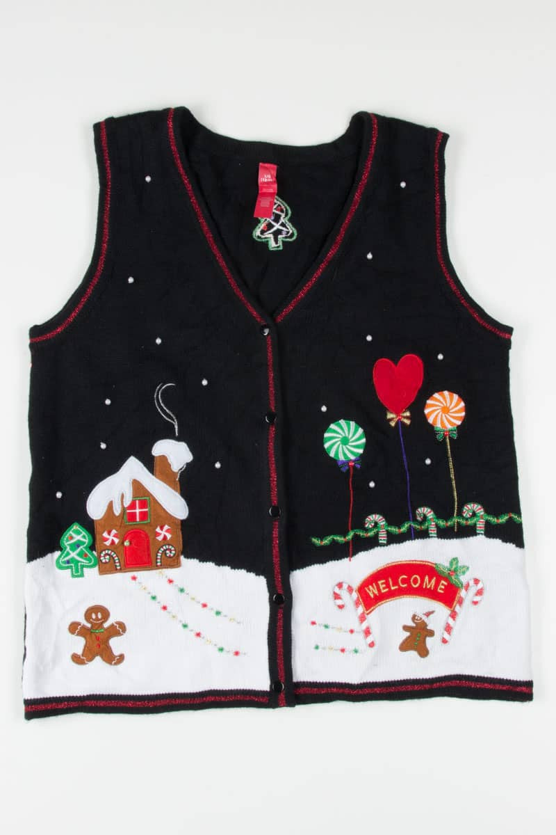 Black Ugly Christmas Vest 55278