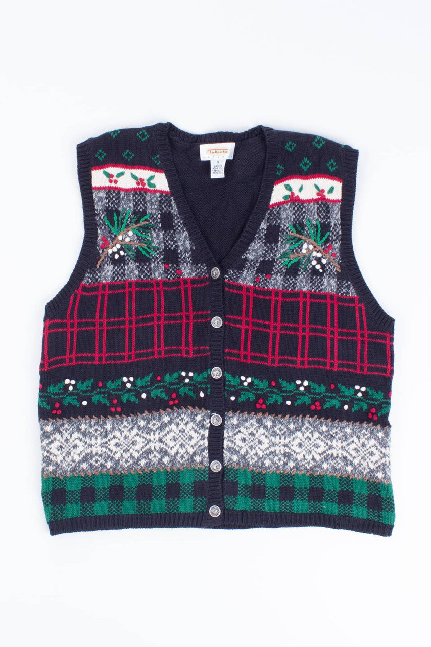 Black Ugly Christmas Vest 55297