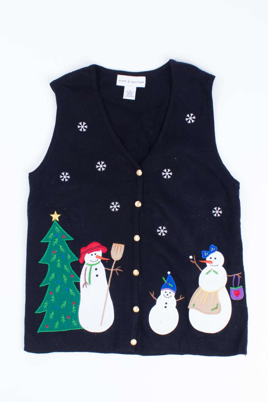 Black Ugly Christmas Vest 55351