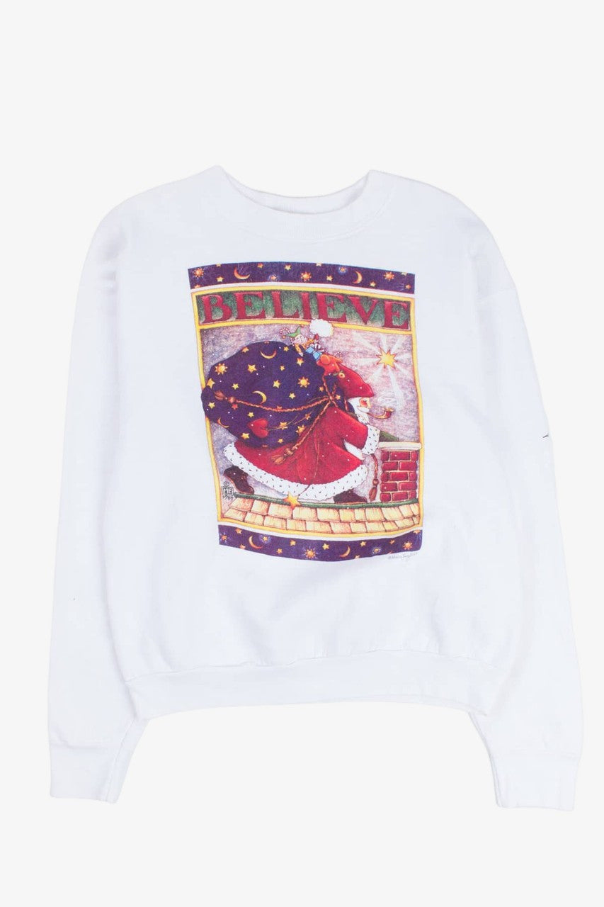 Vintage Santa Christmas Sweatshirt 55417