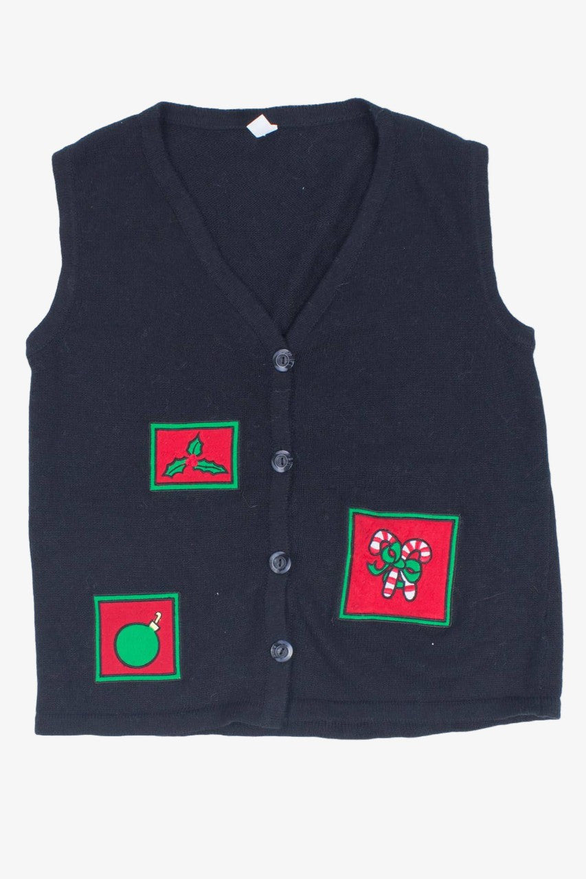Black Ugly Christmas Vest 55467