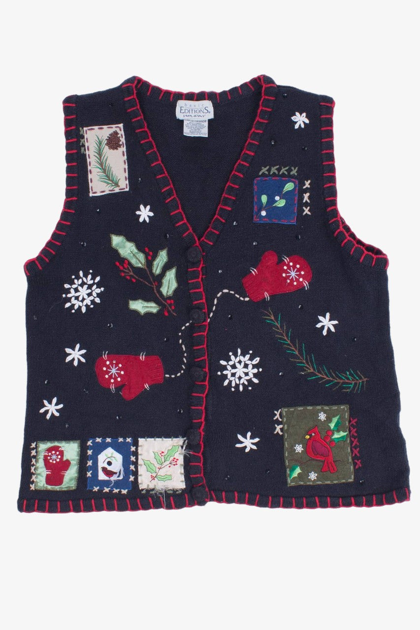 Black Ugly Christmas Vest 55508