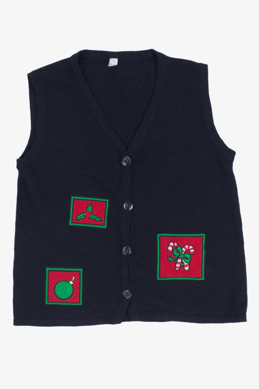 Black Ugly Christmas Vest 55513