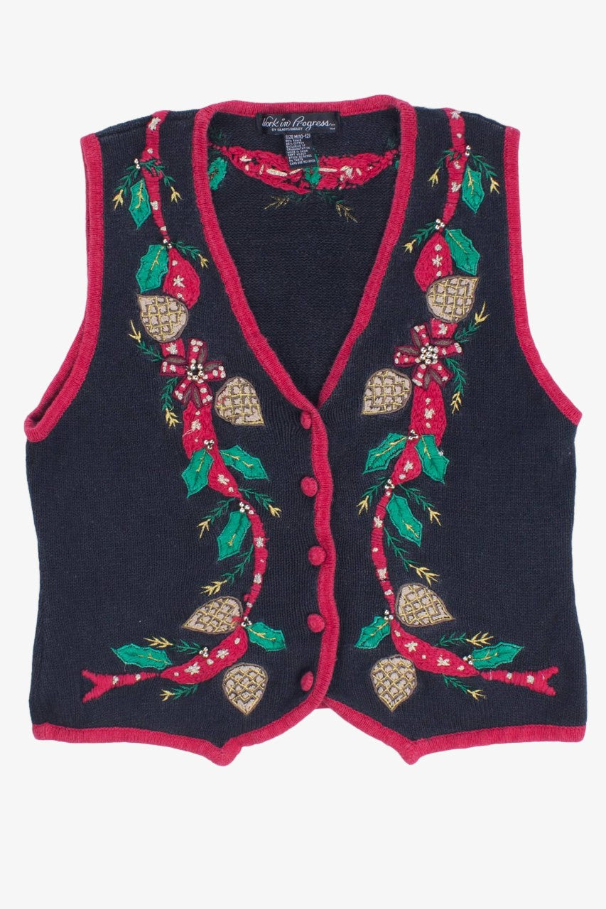 Black Ugly Christmas Vest 55516