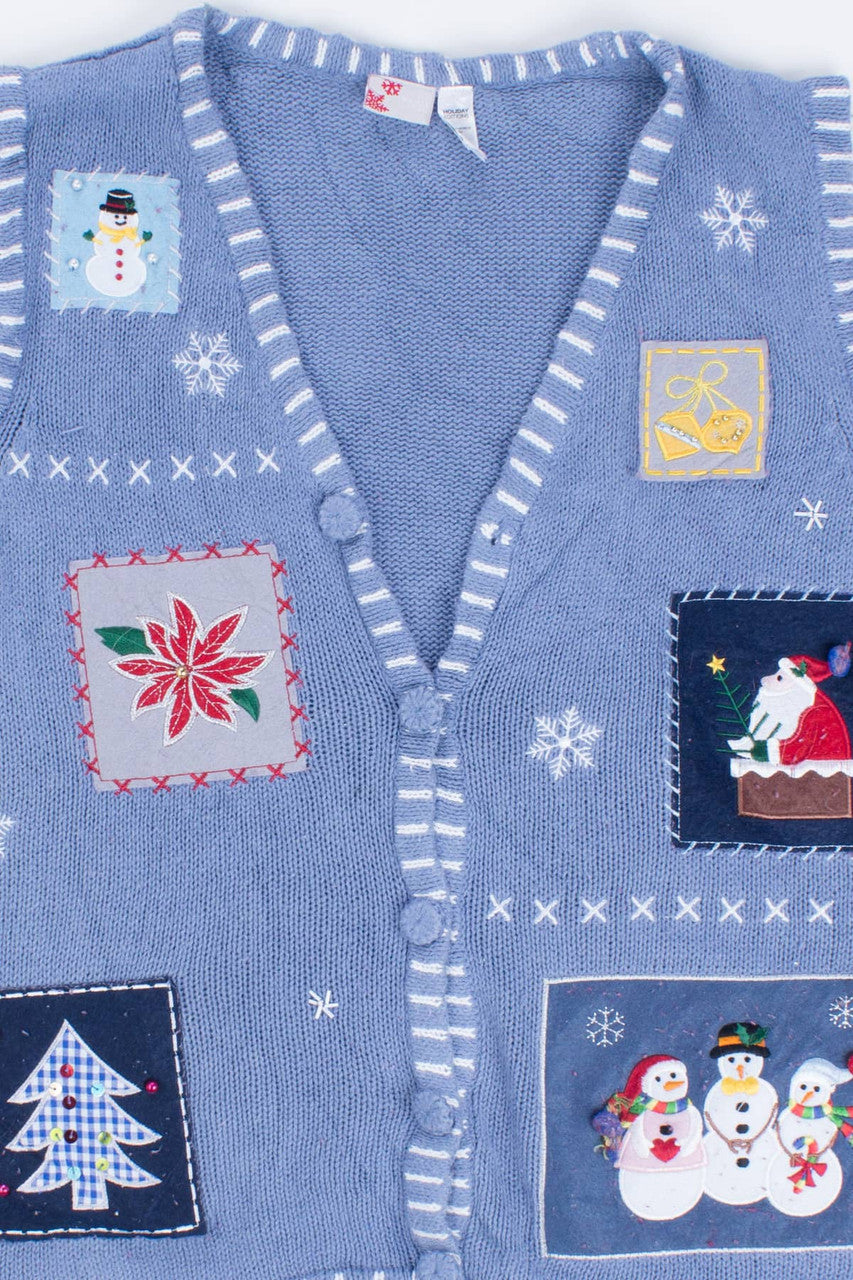 Blue Ugly Christmas Vest 55195