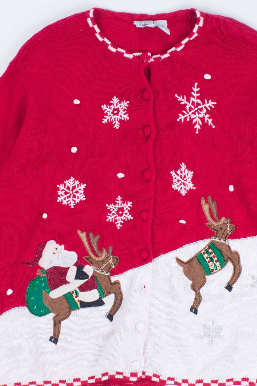 Red Ugly Christmas Cardigan 55225