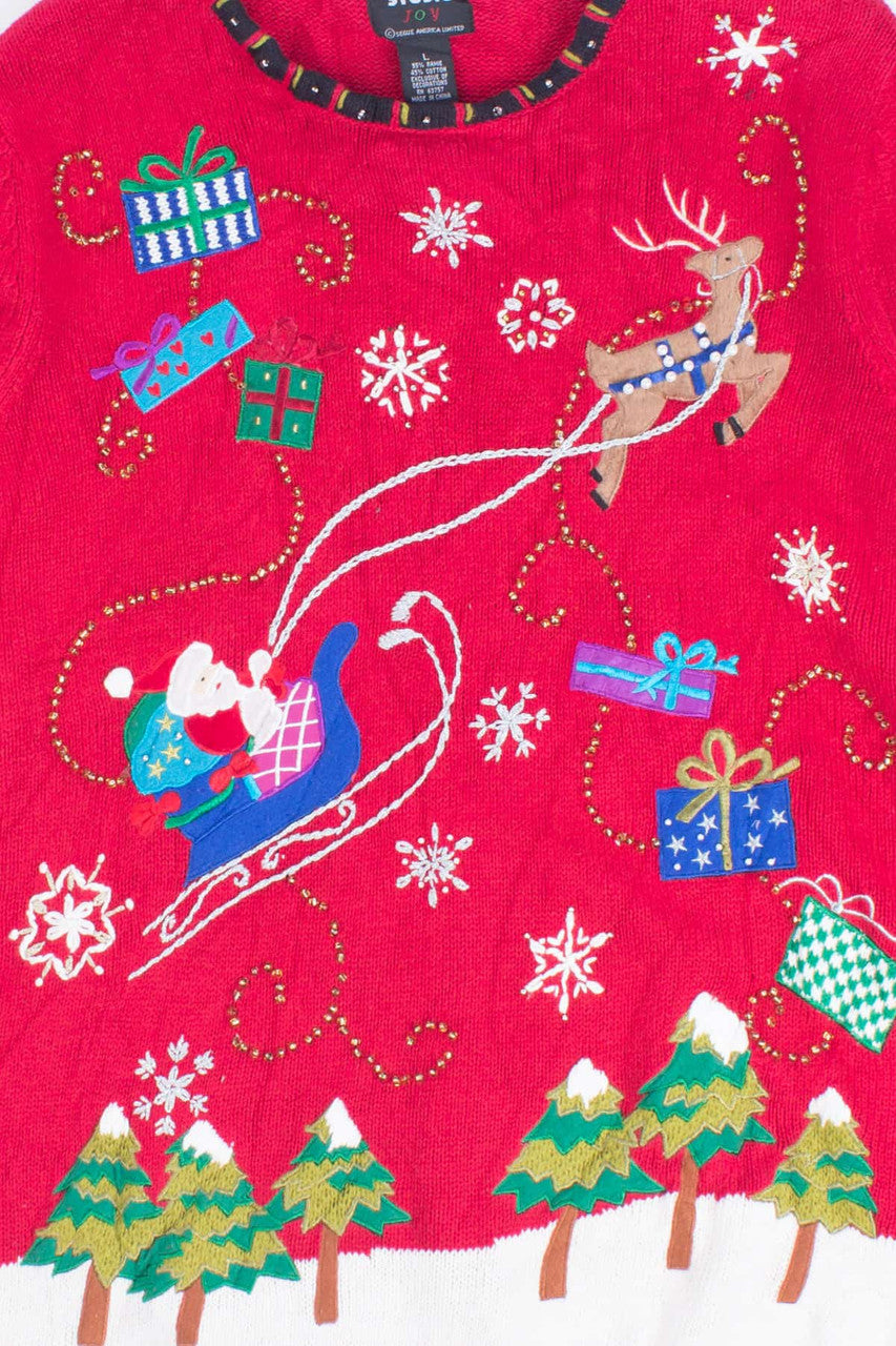 Red Ugly Christmas Pullover 55231