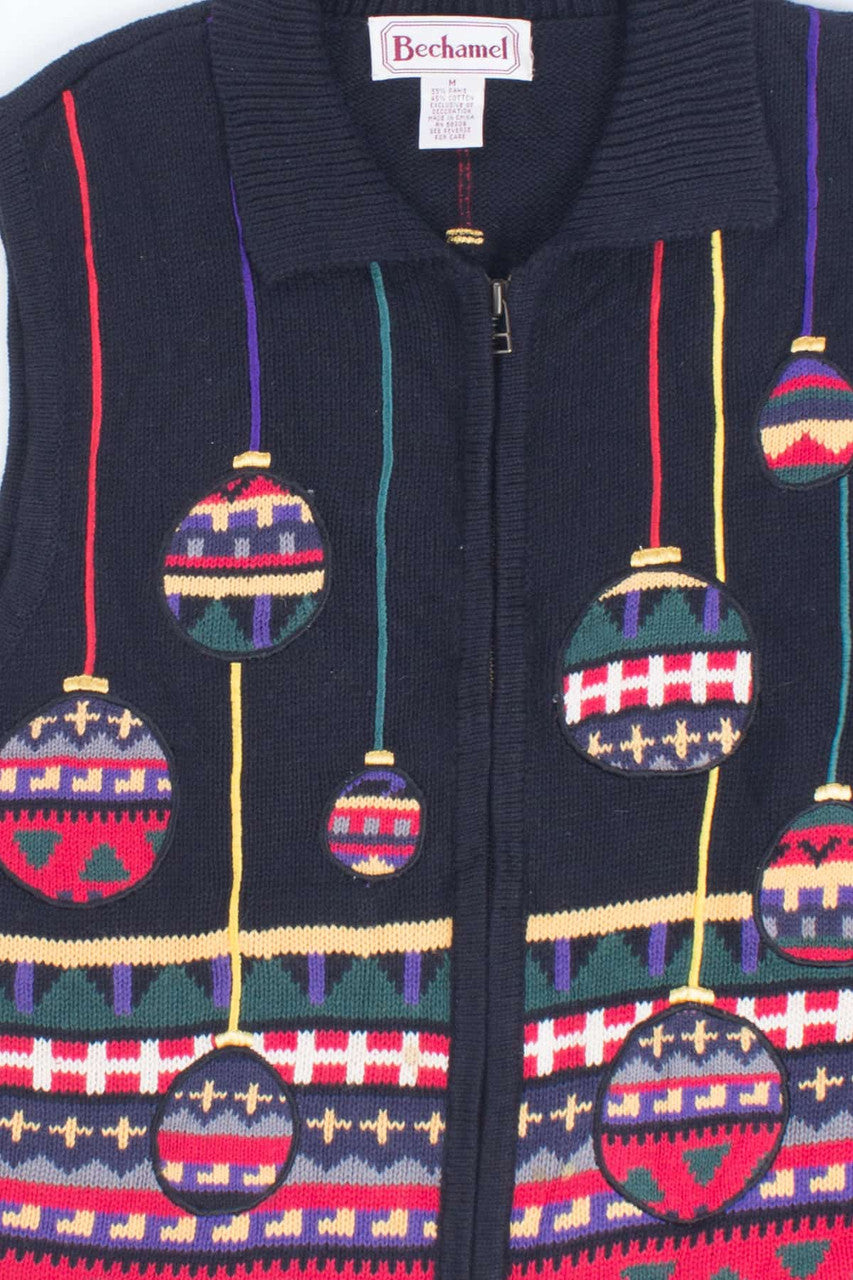 Black Ugly Christmas Vest 55233