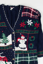 Blue Ugly Christmas Cardigan 55260