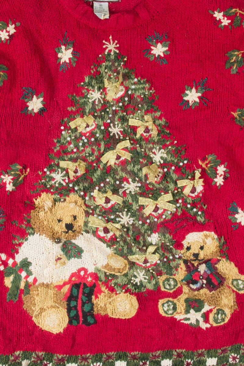 Red Teddy Bears Christmas Pullover 55261