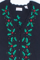 Black Ugly Christmas Vest 55307