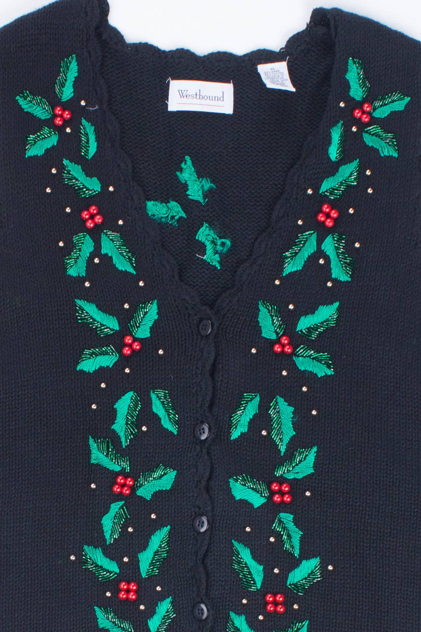 Black Ugly Christmas Vest 55307