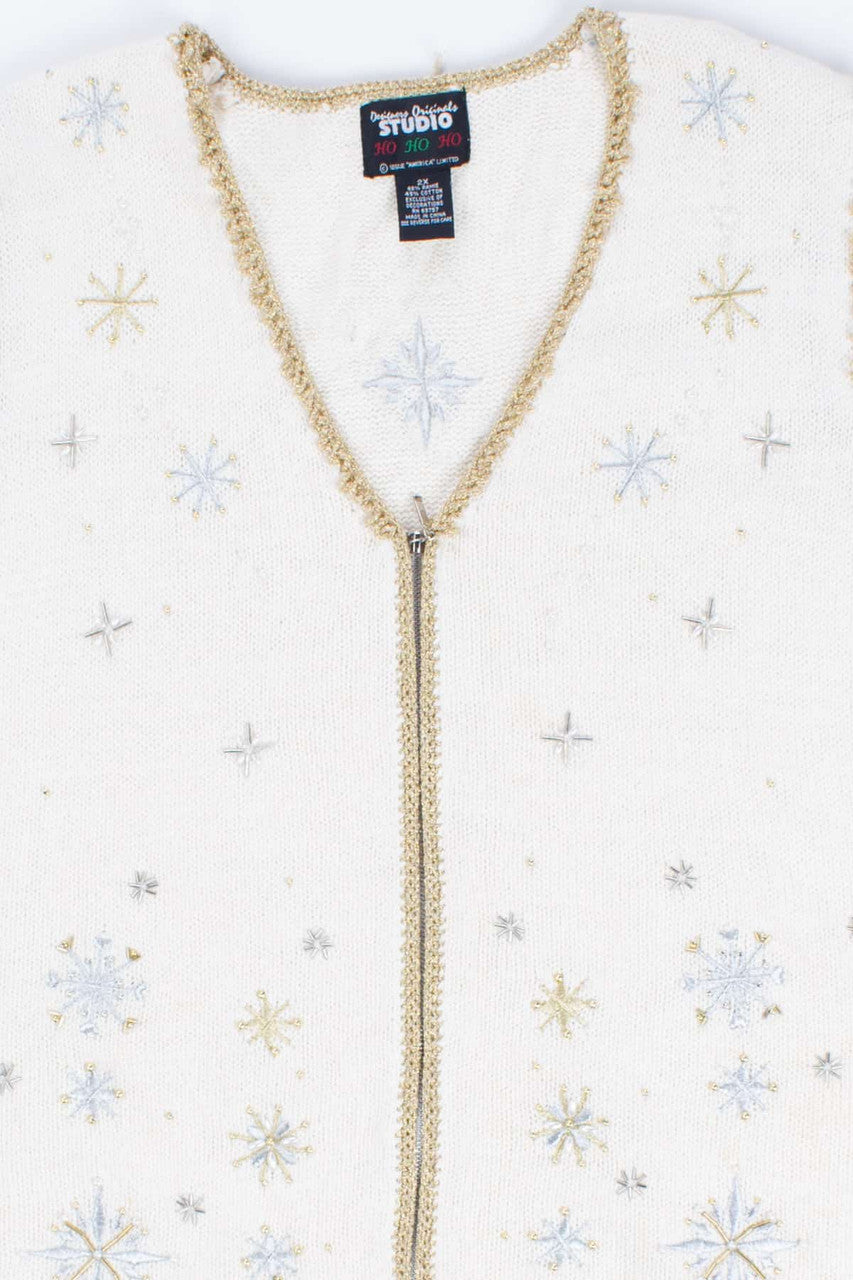 White Ugly Christmas Vest 55349