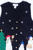 Black Ugly Christmas Vest 55351
