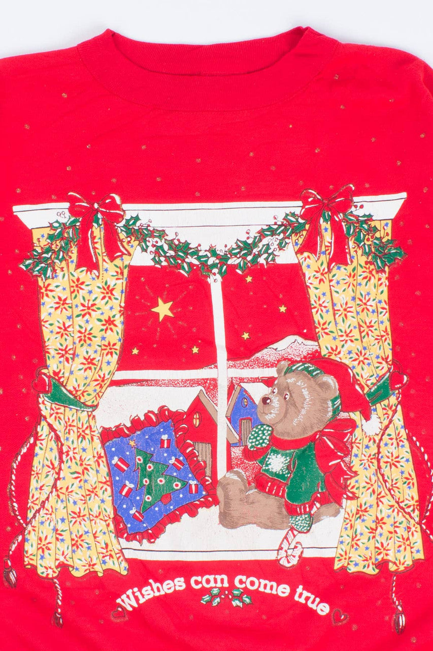 Wishes Can Come True Vintage Holiday Sweatshirt