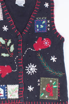 Basic Editions Ugly Christmas Vest 55463