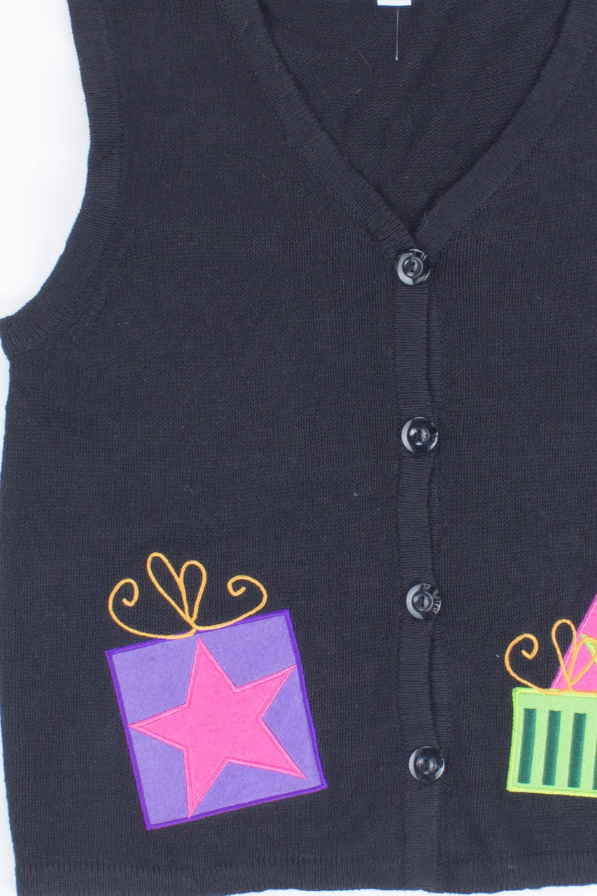 Black Ugly Christmas Vest 55465