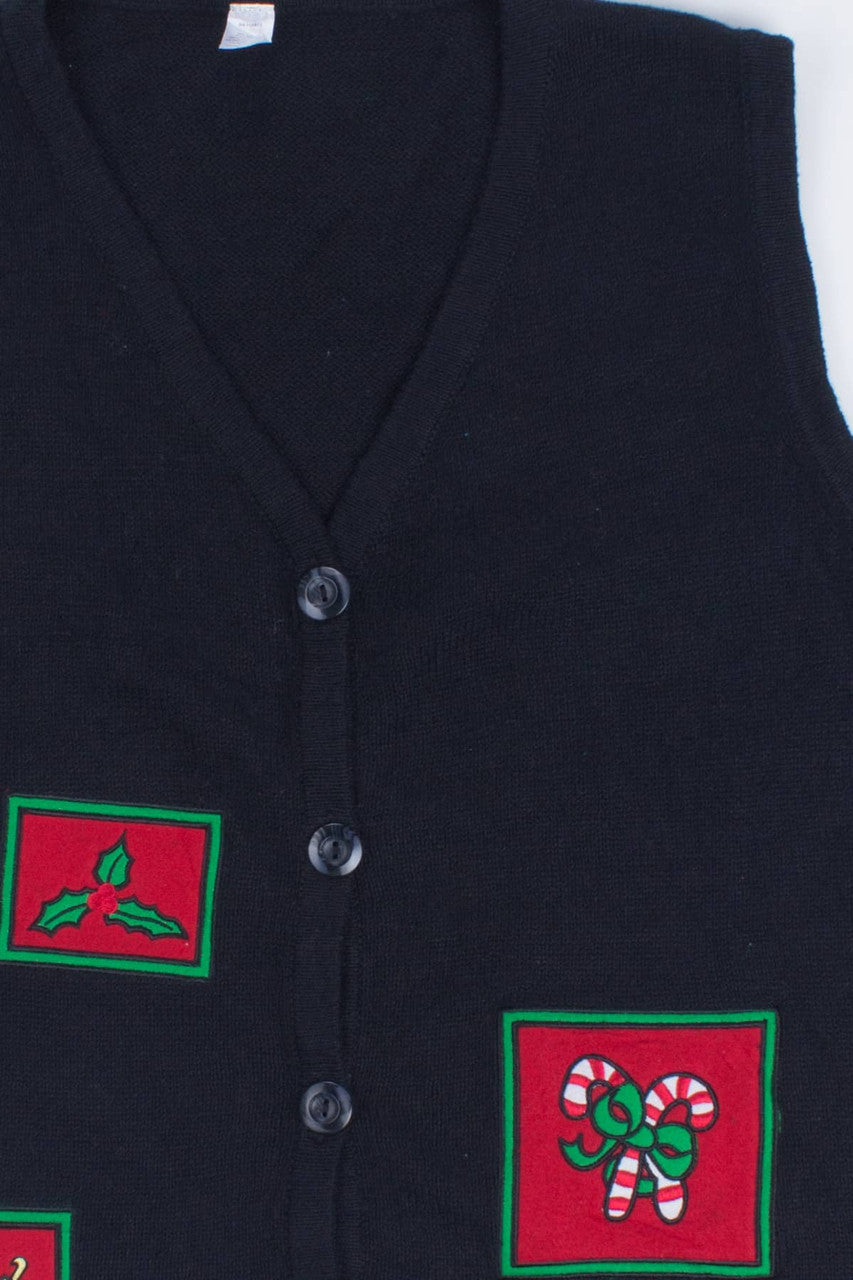 Black Ugly Christmas Vest 55513