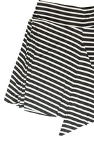 Asymmetrical Stripe Midi Skirt