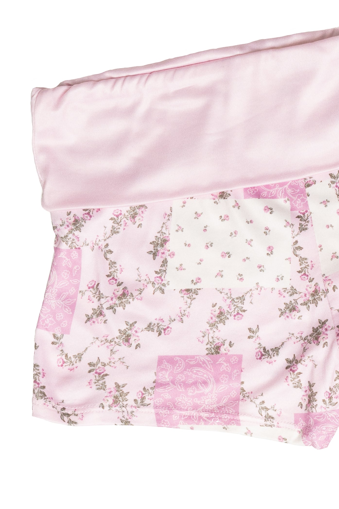 Patterned Fold Over Shorts
