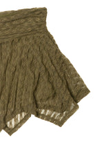 Lace Shark Bite Mini Skirt