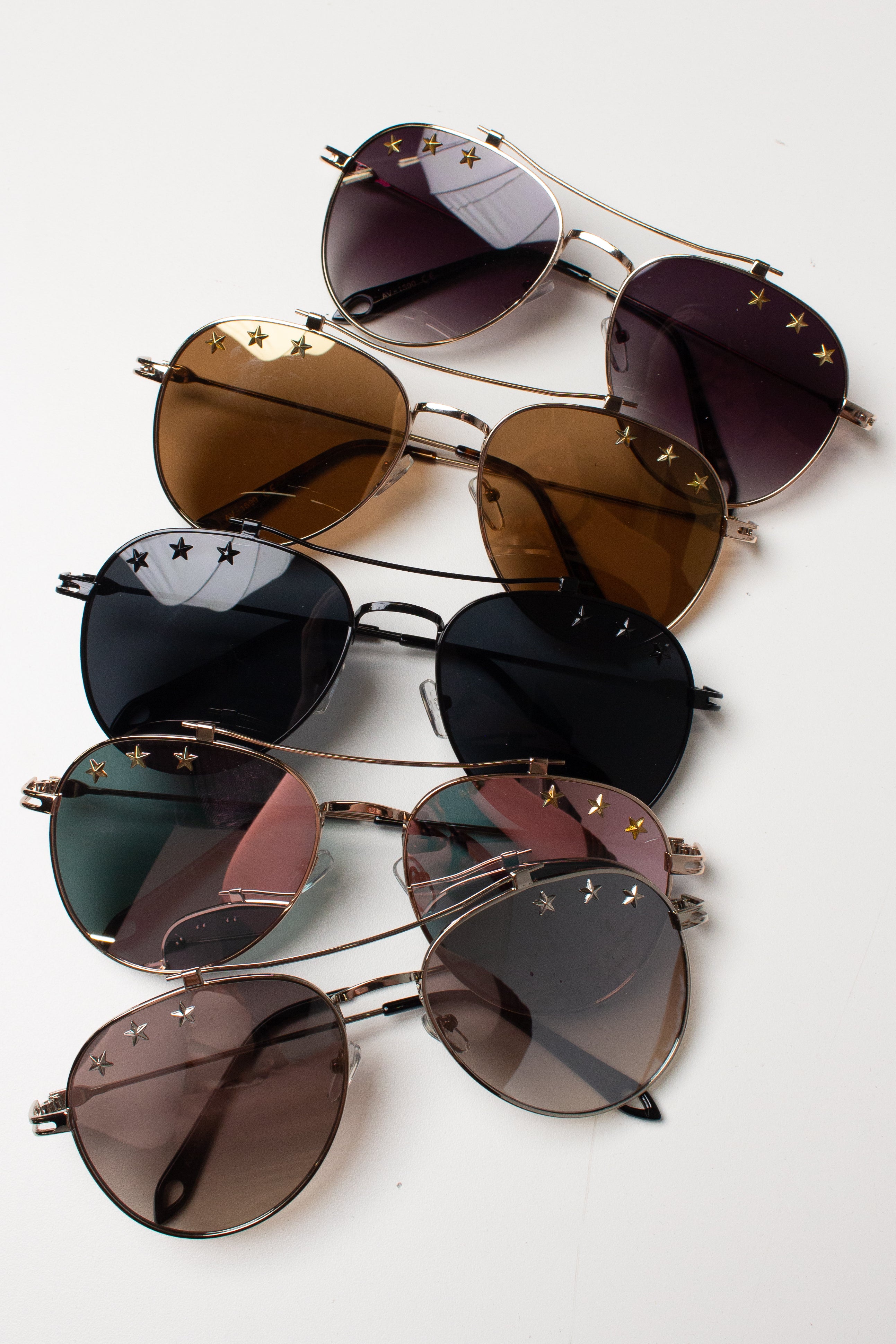 Star Aviator Solid Lens Sunglasses