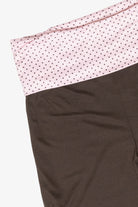 Polka Dot Fold Over Flare Pants