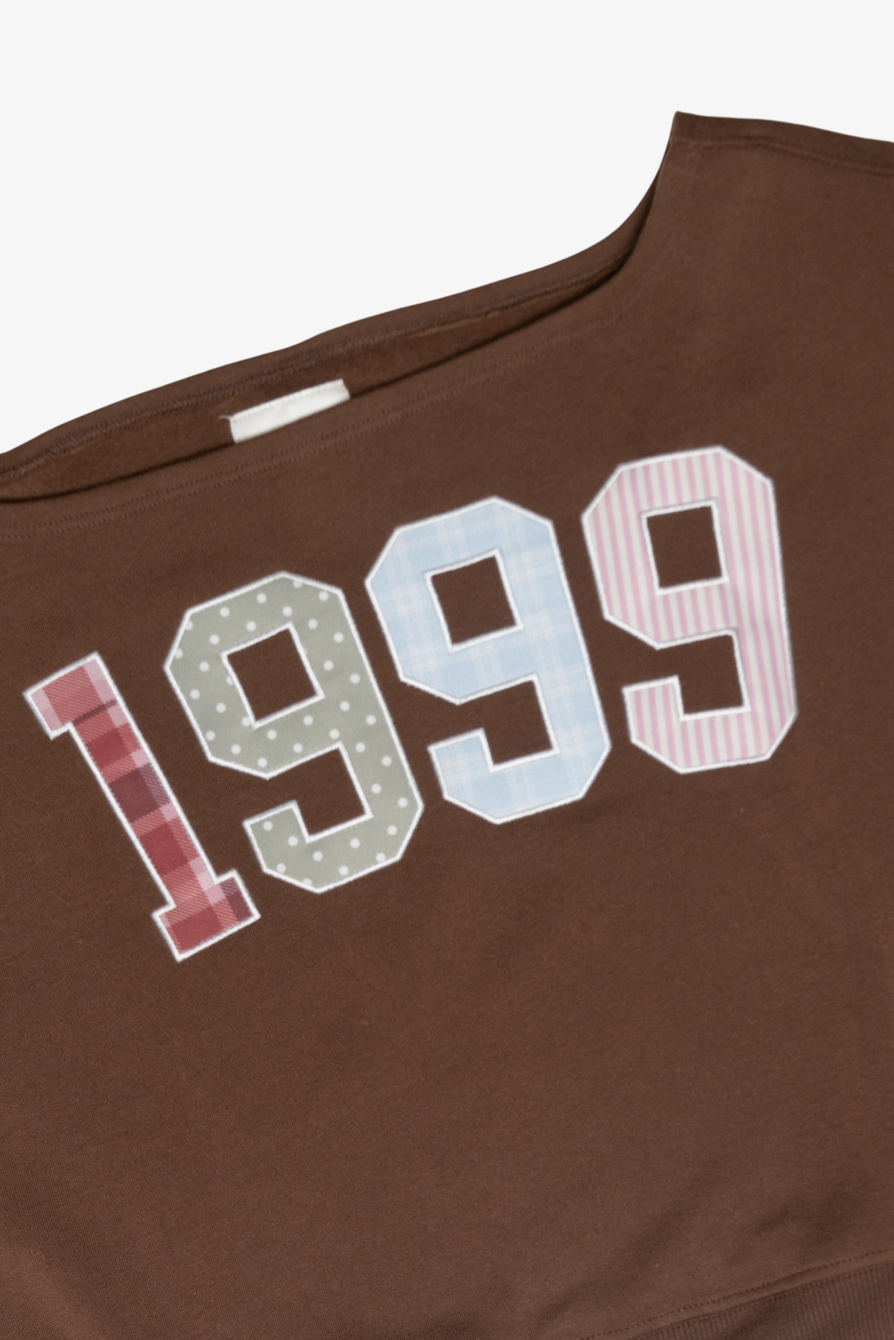 Graphic Applique Boatneck Sweatshirt