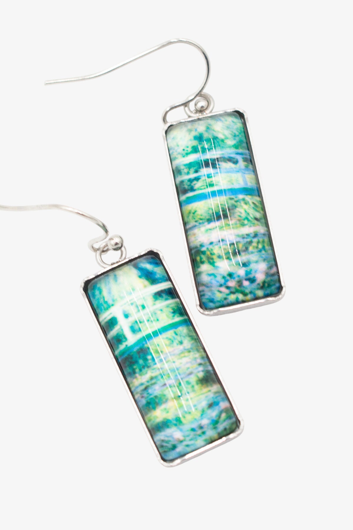 Waterlilies and Japanese Bridge Monet Earrings