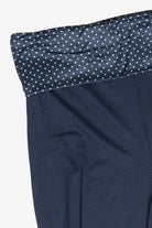 Polka Dot Fold Over Flare Pants