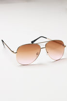Ombre Lens Metal Aviator