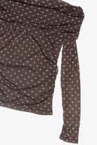 Mesh Over the Shoulder Pattern Top