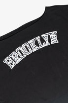 Graphic Applique Boatneck Sweatshirt