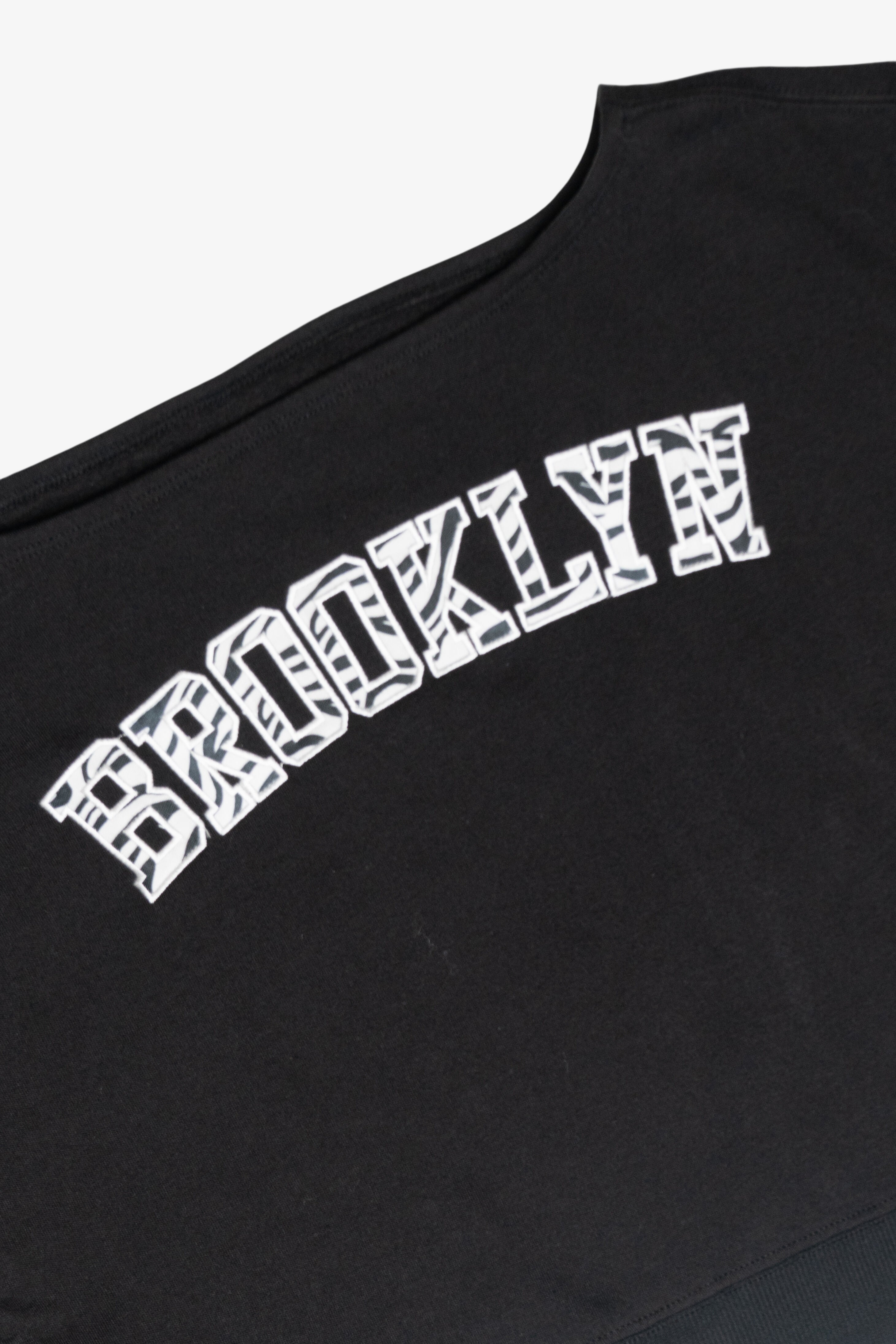 Graphic Applique Boatneck Sweatshirt