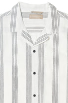 Vertical Stripe Camp Shirt