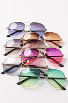 Ombre Lens Metal Aviator
